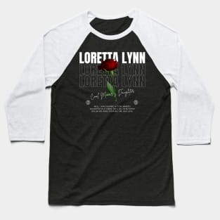 Loretta Lynn // Flower Baseball T-Shirt